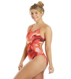 Nike Women's Amp Axis Modern Cut-Out One Piece Swimsuit -Speedos Shop 5665973207208 universityred 5a