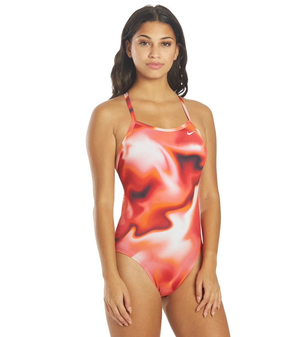Nike Women's Amp Axis Racerback One Piece Swimsuit 2 Nike Women's Amp Axis Racerback One Piece Swimsuit - Image 2