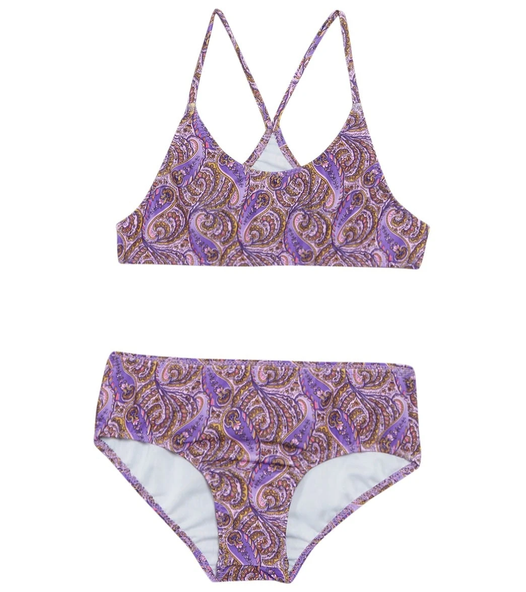 Girls' Incense Lilac V-Back Sport Two Piece Bikini Set (Big Kid) 1 Girls' Incense Lilac V-Back Sport Two Piece Bikini Set (Big Kid)