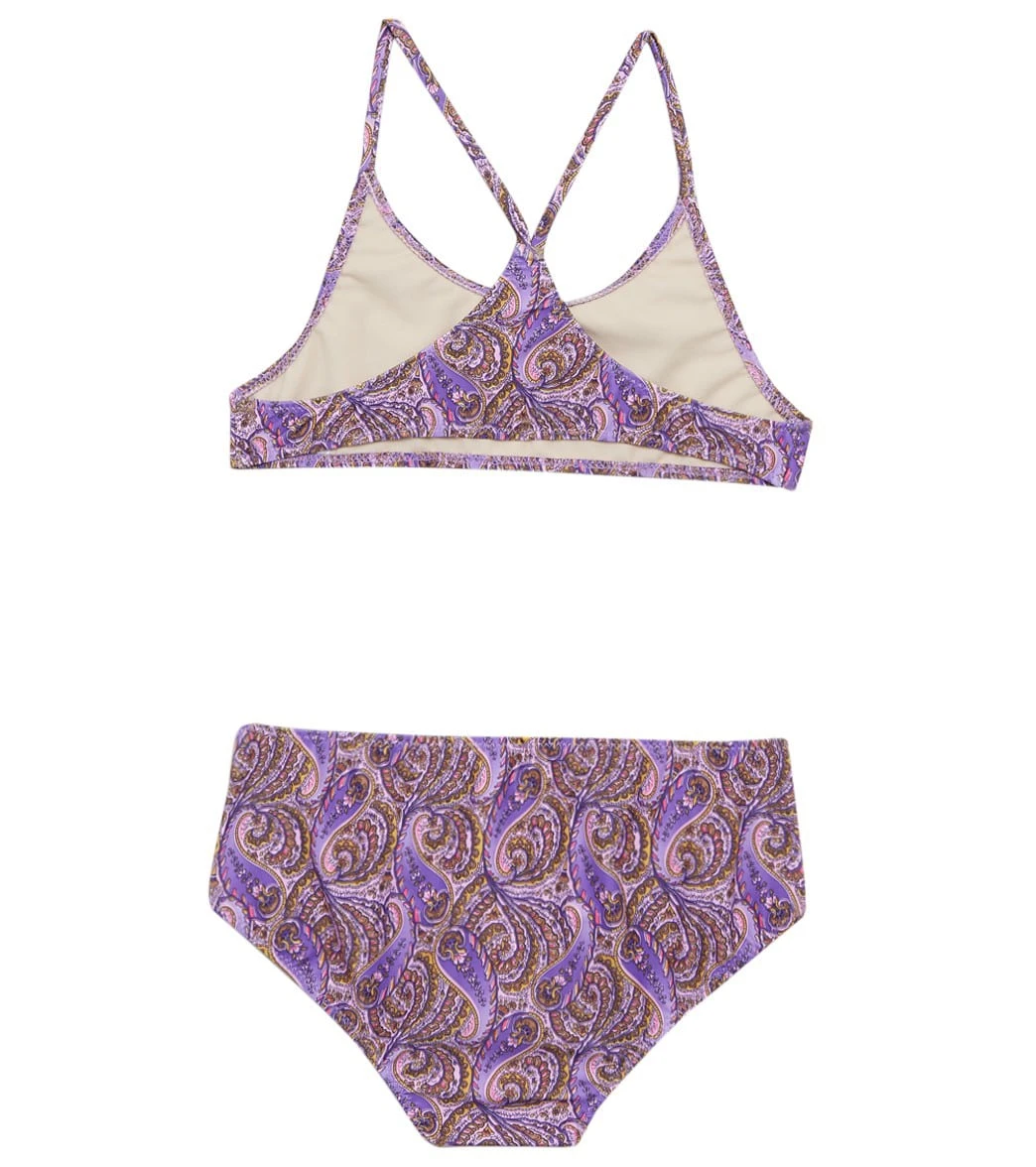 Girls' Incense Lilac V-Back Sport Two Piece Bikini Set (Big Kid) 2 Girls' Incense Lilac V-Back Sport Two Piece Bikini Set (Big Kid) - Image 2