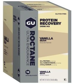 Gu Roctane Protein Recovery Mix ( 10 Single Serve Packs) -Speedos Shop 5666610446504 vanilla 2a