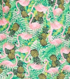 Flamingo Frenzy Thin Strap One Piece Swimsuit -Speedos Shop 5667011887272 pinkgreenmulti 6a