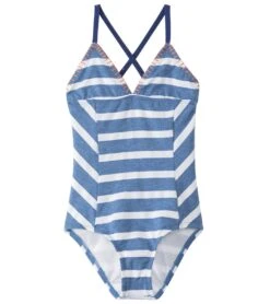 Splendid Girls' Chambray Cottage One Piece Swimsuit (7-14)