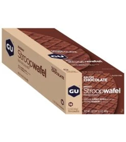 Gu Energy Stroopwafel - Gluten Free (16 Pack) -Speedos Shop 5669752963240 saltedchocolate 2a