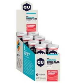GU Hydration Drink Tabs (8 Pack) -Speedos Shop 5670658834600 strawberrylemonade 1a