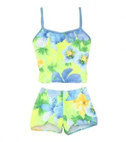 Girls' Hanalei Sunrise Surf Bottom Tankini Set (Toddler, Little Kid, Big Kid)