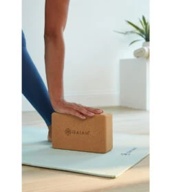 Gaiam Natural Cork Yoga Block Standard 4 Inch -Speedos Shop 5672139391144 7