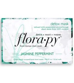 Detox Aromatherapy Sheet Mask 5 Count, Jasmine Peppermint