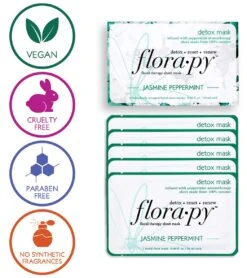 Detox Aromatherapy Sheet Mask 5 Count, Jasmine Peppermint -Speedos Shop 6611788660904 5