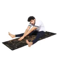 Sahasrara Hemp Yoga Mat 72" 3mm -Speedos Shop 6635510333608 black 4a