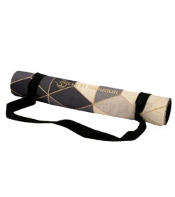 Aura Hemp Yoga Mat 72" 3mm -Speedos Shop 6635510562984 blackwhitegreygold 5a