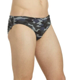 HydroLast Men's Camo Water Polo Brief -Speedos Shop 6690450505896 blackmulti 6a