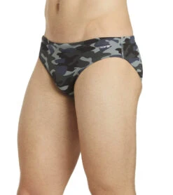 HydroLast Men's Camo Water Polo Brief -Speedos Shop 6690450505896 blackmulti 8a