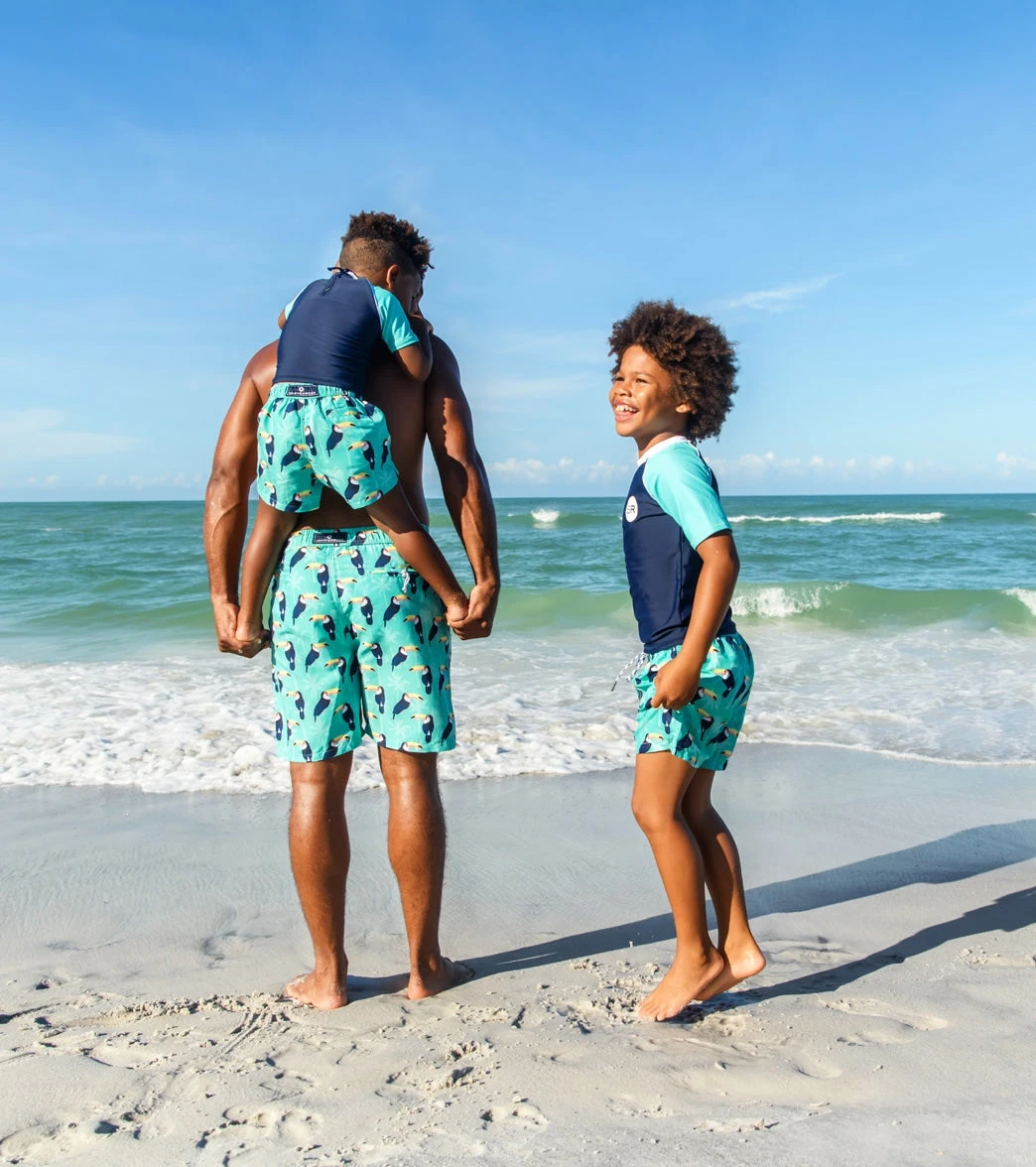 Boys' Toucan Talk Volley Swim Trunk (Toddler, Little Kid, Big Kid) 4 Boys' Toucan Talk Volley Swim Trunk (Toddler, Little Kid, Big Kid) - Image 4