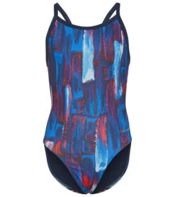 HydroLast Artsy Thin Strap One Piece Swimsuit Youth (22-28)