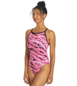 HydroLast Flash Thin Strap One Piece Swimsuit 11 HydroLast Flash Thin Strap One Piece Swimsuit -Speedos Shop 6940348154024 pink 4a