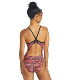 Drift Thin Strap One Piece Swimsuit -Speedos Shop 6942387339432 red 3a