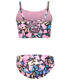 Girls' Gigi Two Piece Bikini Set (Big Kid) -Speedos Shop 6948327915688 black 3a