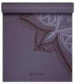Gaiam 5mm Printed Yoga Mat -Speedos Shop 7009119568040 violetblushpoint 3a