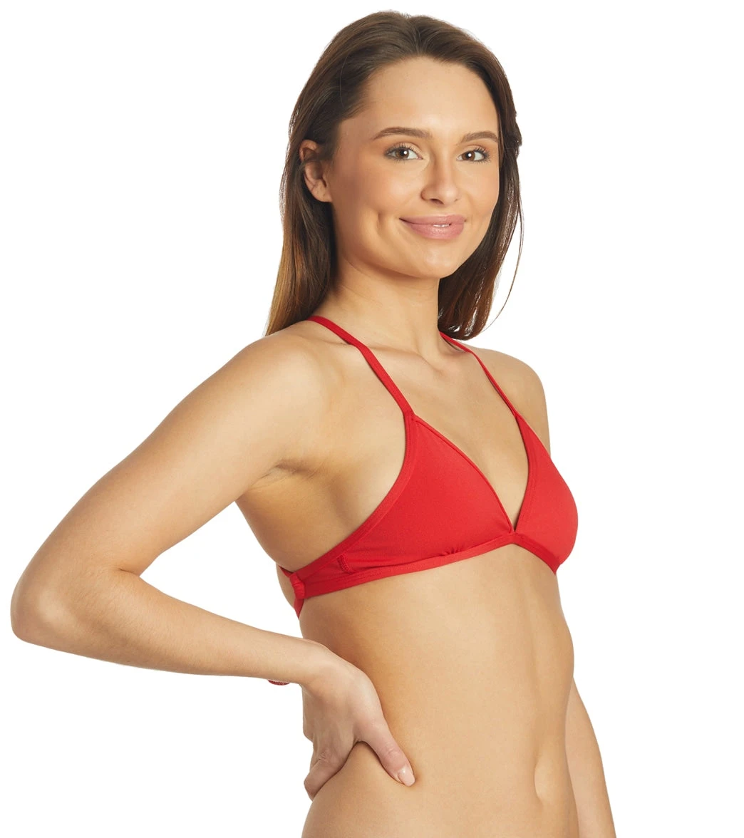 Women's Triangle Solid Bikini Top 2 Women's Triangle Solid Bikini Top - Image 2