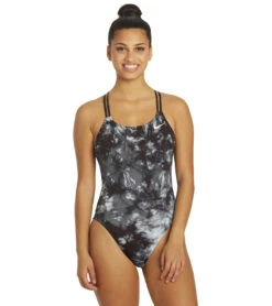 Nike Women's Hydrastrong Tie Dye Spiderback One Piece Swimsuit