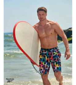 Reebok Men's On Da Block 9" Swim Trunks -Speedos Shop 7167534071976 multi 5a