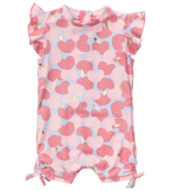 Girls' Apple Love Flutter Sleeve Sunsuit (Baby)