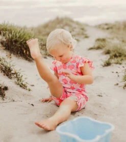 Girls' Apple Love Flutter Sleeve Sunsuit (Baby) 5 Girls' Apple Love Flutter Sleeve Sunsuit (Baby) -Speedos Shop 7217020895400 pink 3a