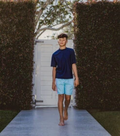 Boys' Blue Retro Stripe Volley Board Short (Toddler, Little Kid, Big Kid) 10 Boys' Blue Retro Stripe Volley Board Short (Toddler, Little Kid, Big Kid) -Speedos Shop 7217022533800 blue 4a