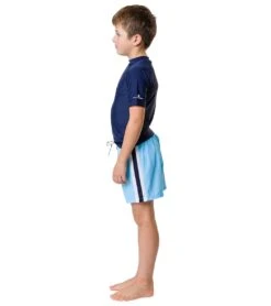 Boys' Blue Retro Stripe Volley Board Short (Toddler, Little Kid, Big Kid) 12 Boys' Blue Retro Stripe Volley Board Short (Toddler, Little Kid, Big Kid) -Speedos Shop 7217022533800 blue 6a