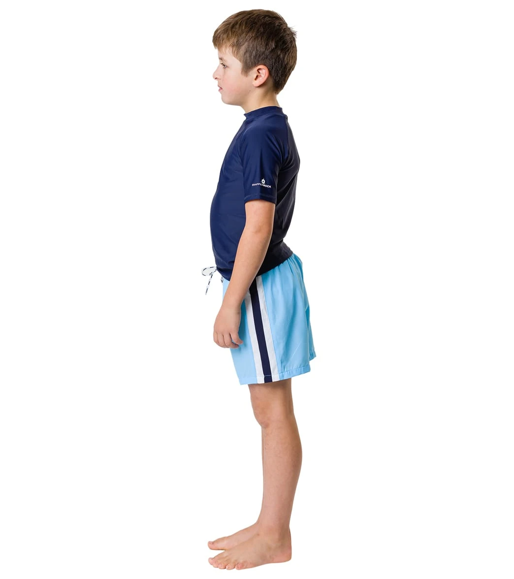 Boys' Blue Retro Stripe Volley Board Short (Toddler, Little Kid, Big Kid) 6 Boys' Blue Retro Stripe Volley Board Short (Toddler, Little Kid, Big Kid) - Image 6