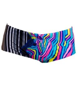 Funky Trunks Men's Zorse Code Sidewinder Trunk Square Leg Swimsuit -Speedos Shop 7244881330344 zorsecode 4a