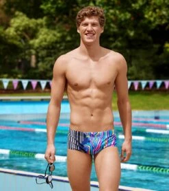 Funky Trunks Men's Zorse Code Sidewinder Trunk Square Leg Swimsuit -Speedos Shop 7244881330344 zorsecode 5a