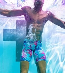 Nike Men's HydraStrong Multiple Print Jammer Swimsuit -Speedos Shop 7289360023720 psychicpurple 4a