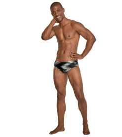 Speedo Men's Sharp Turn Brief Swimsuit -Speedos Shop 7303593132200 anthracite 4a