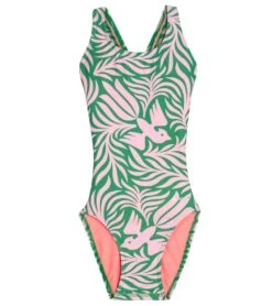 Sporti X Damian Orellana Limited Edition Primavera Wide Strap One Piece Swimsuit Youth (22-28) -Speedos Shop 7390745362600 multi 5a