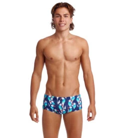 Funky Trunks Men's Pengoo Parade Sidewinder Square Leg Swimsuit