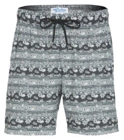 Men's Batik Floral Swim Trunks