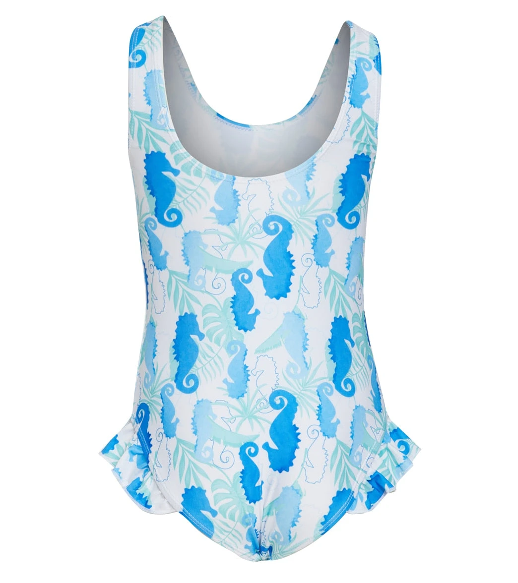 Girls' Seahorse Reef Delaney UPF 50+ Delaney One Piece Swimsuit (Baby, Toddler, Little Kid) 2 Girls' Seahorse Reef Delaney UPF 50+ Delaney One Piece Swimsuit (Baby, Toddler, Little Kid) - Image 2