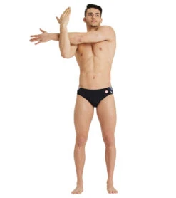 Arena Men's Crazy Placement Brief Swimsuit -Speedos Shop 7468255084712 blackmulti 3a