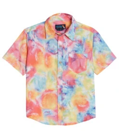 Boys' Bright Tie Dye Camp Shirt & Swim Trunks Set (Big Kid) -Speedos Shop 7472291348648 multi 3a