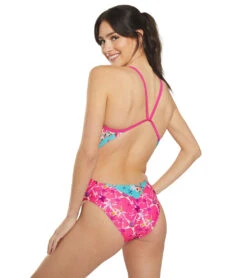 Sporti X Emma Weyant Patchwork Micro Back One Piece Swimsuit -Speedos Shop 7474625839272 patchwork 8a