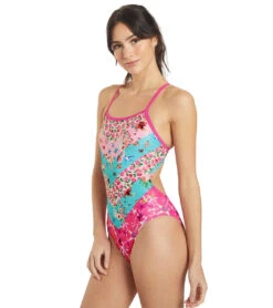Sporti X Emma Weyant Patchwork Micro Back One Piece Swimsuit -Speedos Shop 7474625839272 patchwork 9a