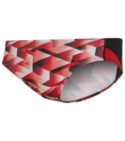 Men's Reliance Molten Print Spliced Racer Brief Swimsuit