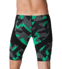 Speedo Men's Ruse Blocks Jammer Swimsuit -Speedos Shop 7510256517288 speedogreen 3a
