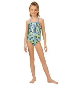 Girls' Uptown One Piece Swimsuit (Big Kid) -Speedos Shop 7512025989288 uptown 3a