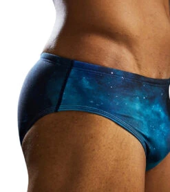TYR Men's Cosmic Night Racer Brief Swimsuit 19 TYR Men's Cosmic Night Racer Brief Swimsuit -Speedos Shop 7539515195560 tealmulti 10a