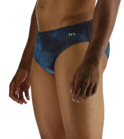 TYR Men's Cosmic Night Racer Brief Swimsuit 13 TYR Men's Cosmic Night Racer Brief Swimsuit -Speedos Shop 7539515195560 tealmulti 4a