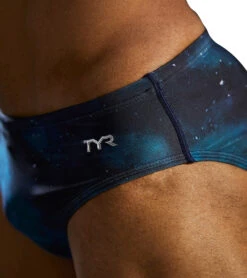TYR Men's Cosmic Night Racer Brief Swimsuit 18 TYR Men's Cosmic Night Racer Brief Swimsuit -Speedos Shop 7539515195560 tealmulti 9a