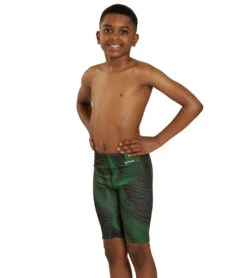 HydroLast Sonar Waves Jammer Swimsuit Youth (22 - 28) -Speedos Shop 7595543101608 green 3a